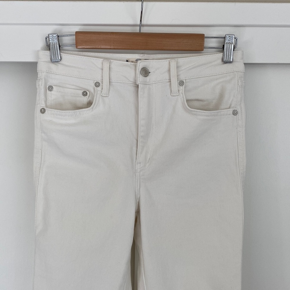 Free People 28 White High Rise Stretch Skinny Jeans